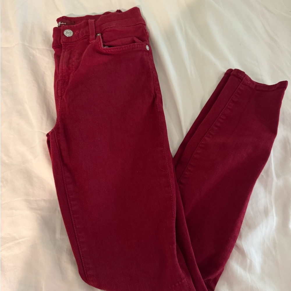 Women's Red Jeans
